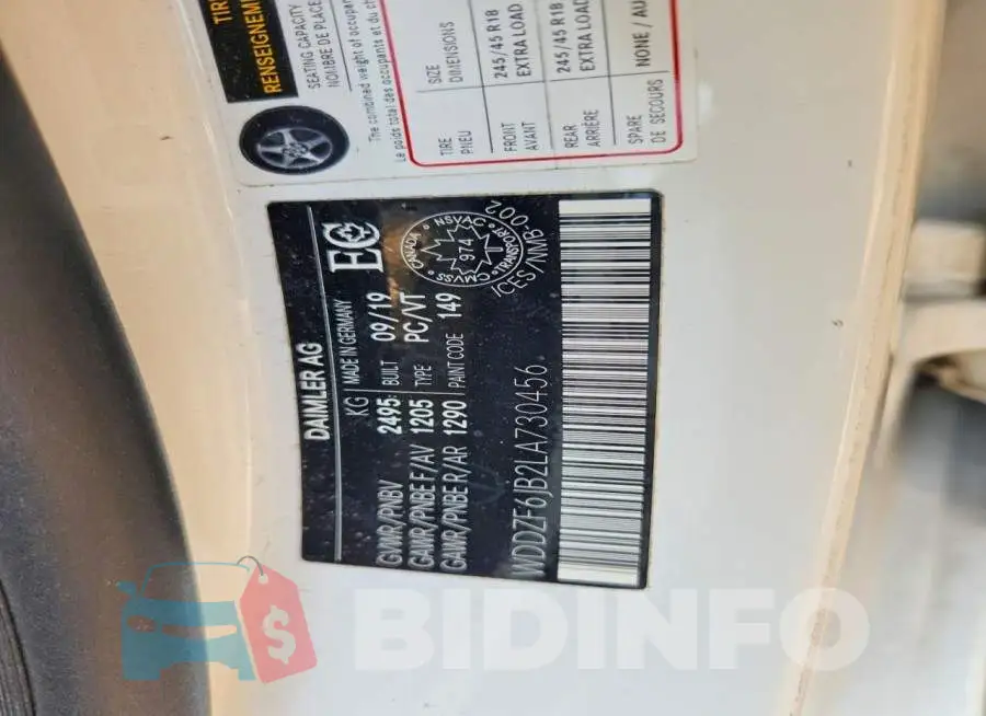 WDDZF6JB2LA730456 Photo# 12