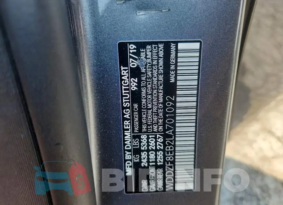 WDDZF8EB2LA701092 Photo# 12
