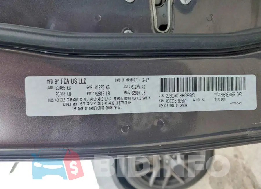 2C3CDXCT2HH598703 Photo# 12