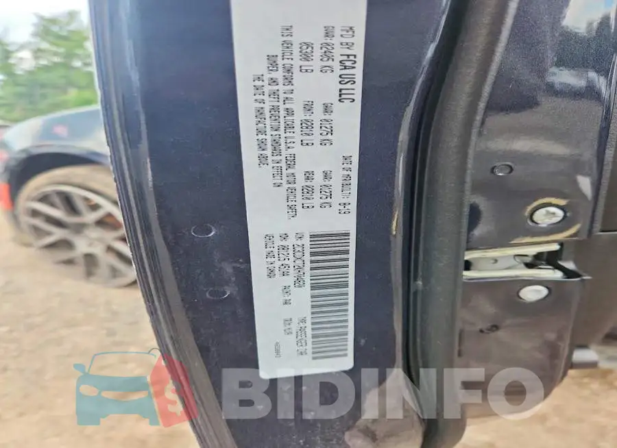 2C3CDXCT2KH704820 Photo# 12