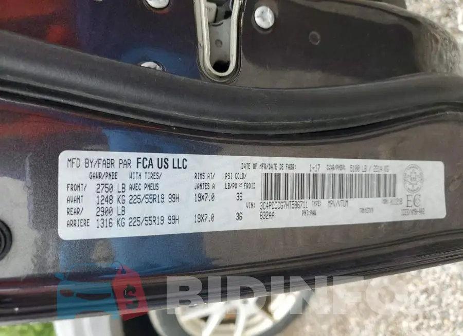 3C4PDCCG7HT586711 Photo# 13