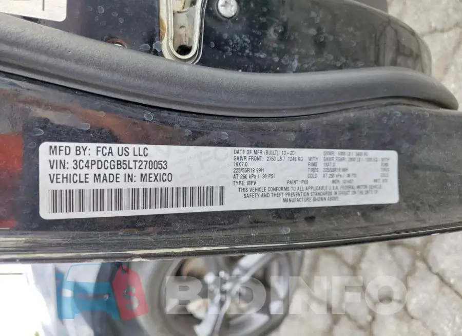 3C4PDCGB5LT270053 Photo# 12