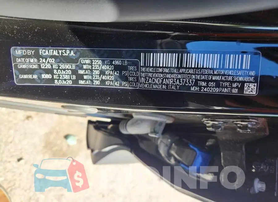 ZACNDFAN1R3A37337 Photo# 13