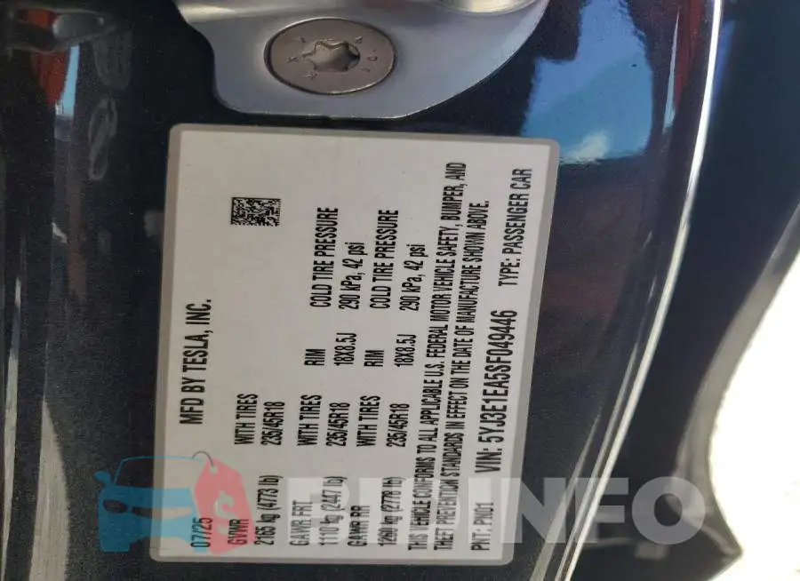 5YJ3E1EA5SF049446 Photo# 12