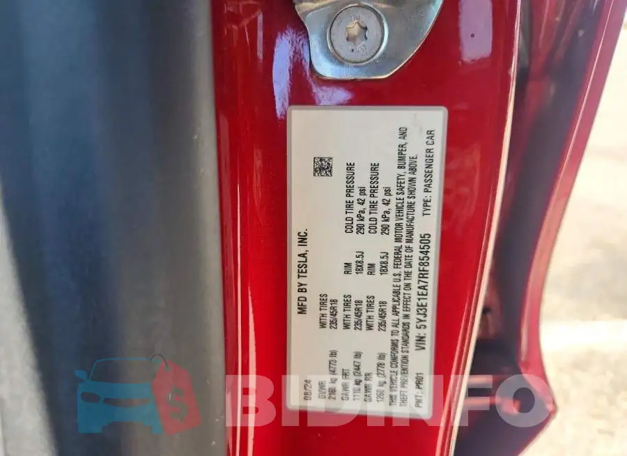5YJ3E1EA7RF854505 Photo# 12
