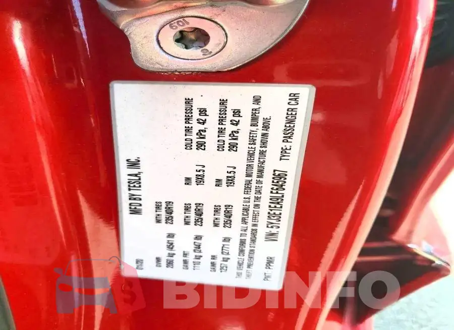 5YJ3E1EA9LF645967 Photo# 12