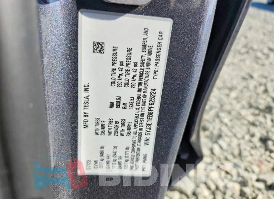 5YJ3E1EB8PF625224 Photo# 12