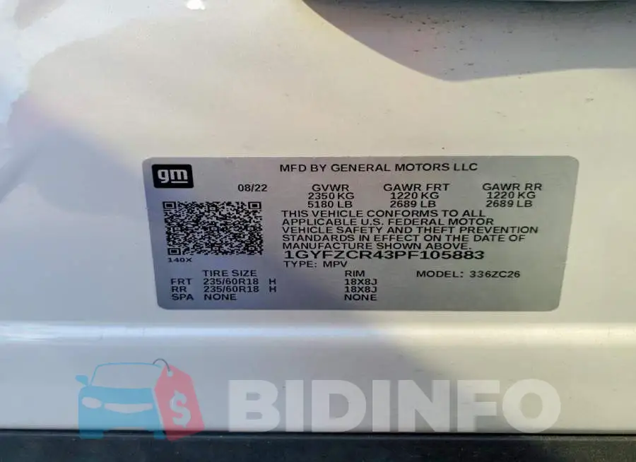 1GYFZCR43PF105883 Photo# 13