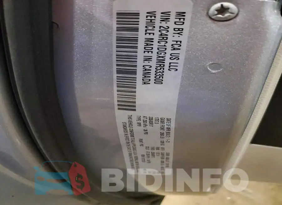 2C4RC1DGXMR533500 Photo# 12