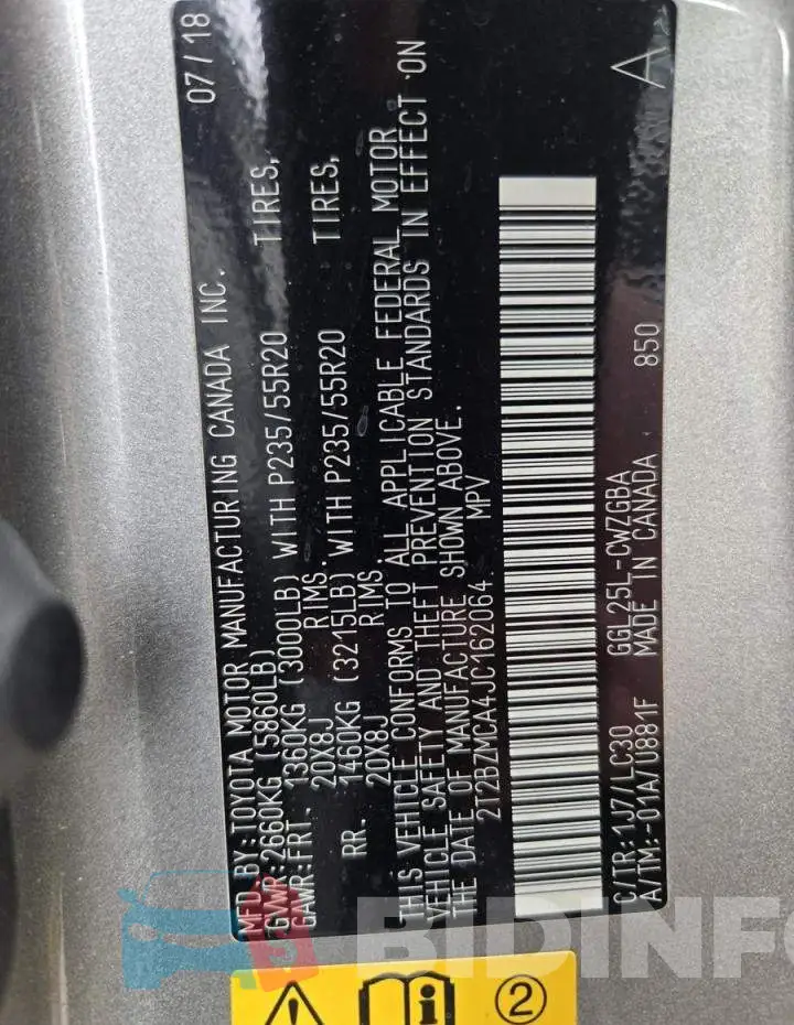 2T2BZMCA4JC162064 Photo# 10