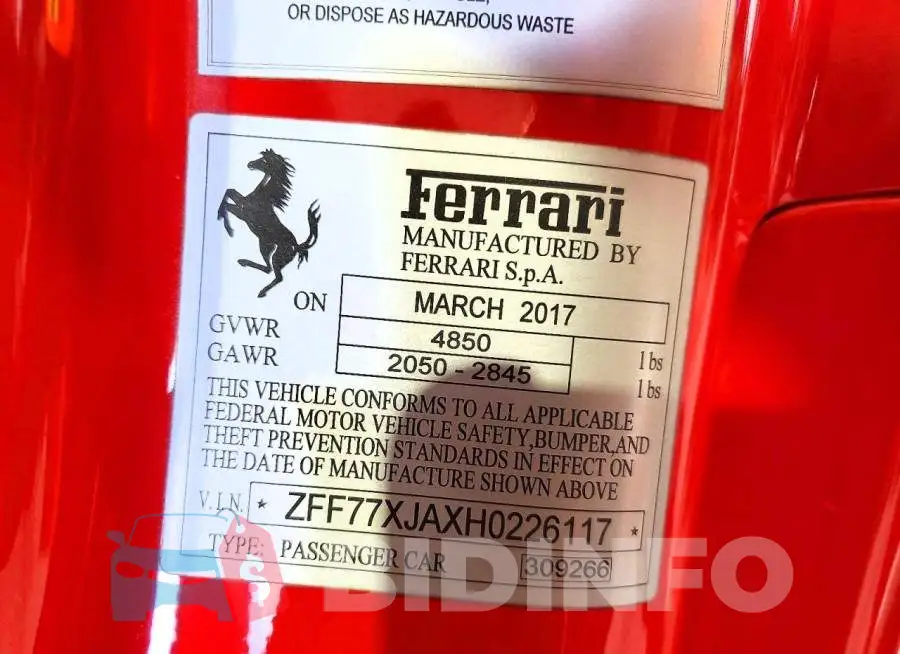 ZFF77XJAXH0226117 Photo# 13