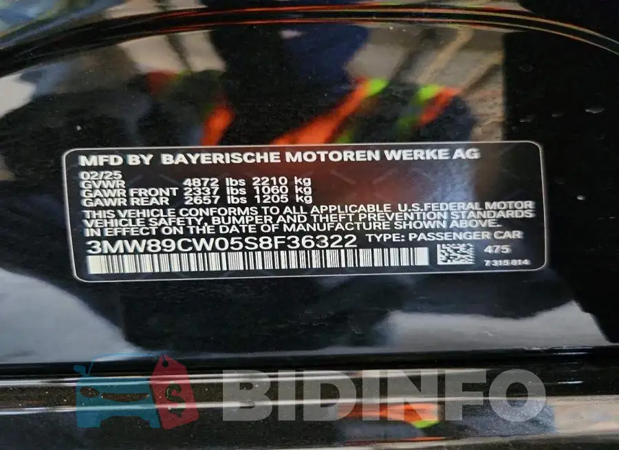 3MW89CW05S8F36322 Photo# 12