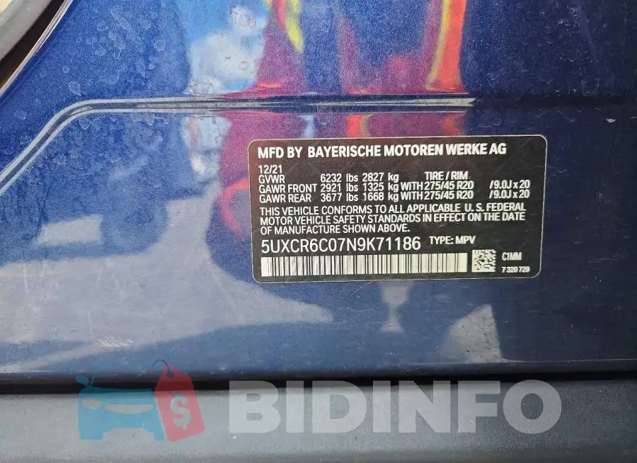 5UXCR6C07N9K71186 Photo# 13