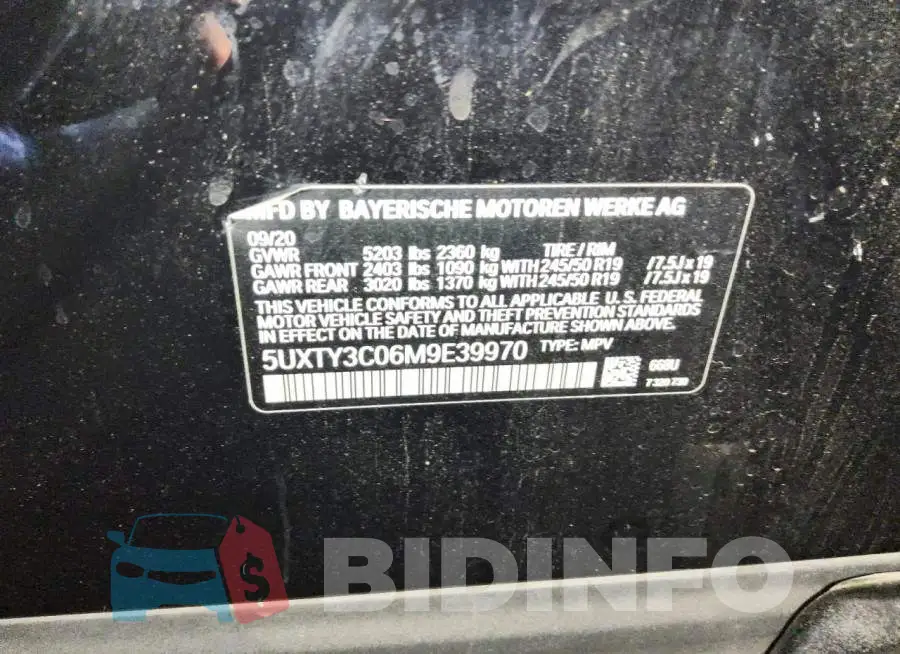 5UXTY3C06M9E39970 Photo# 13
