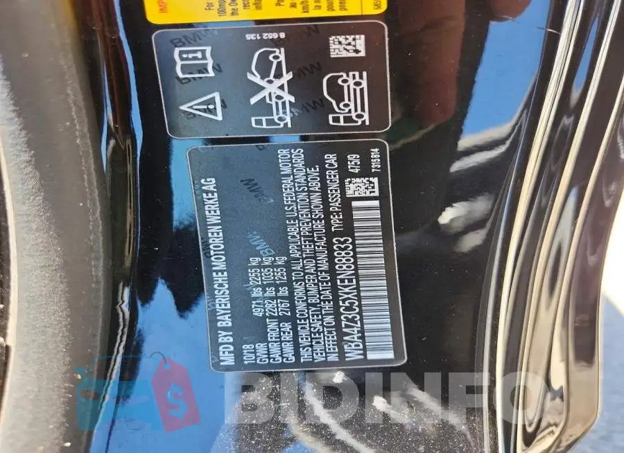 WBA4Z3C5XKEN88833 Photo# 12
