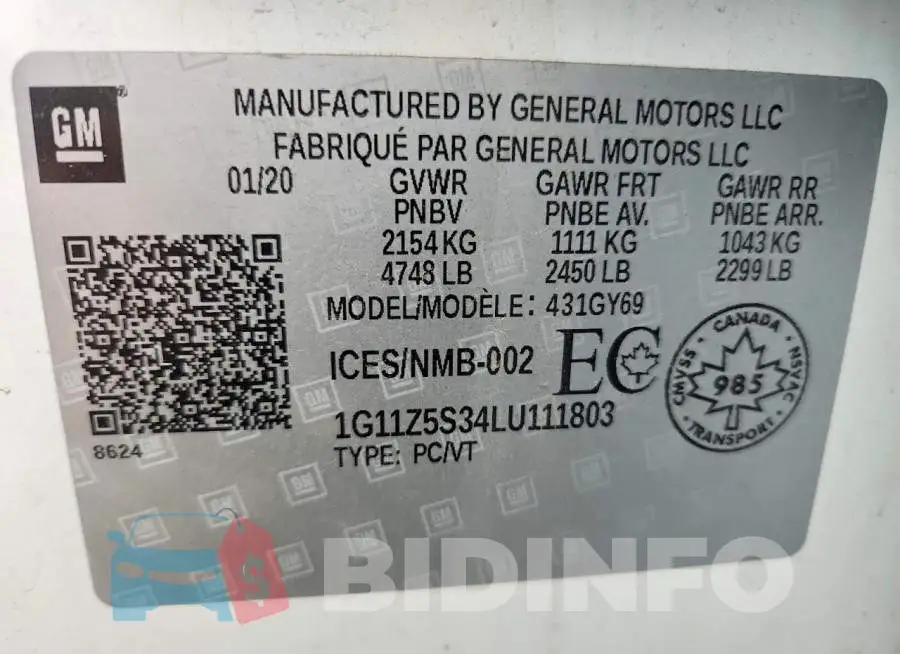 1G11Z5S34LU111803 Photo# 13