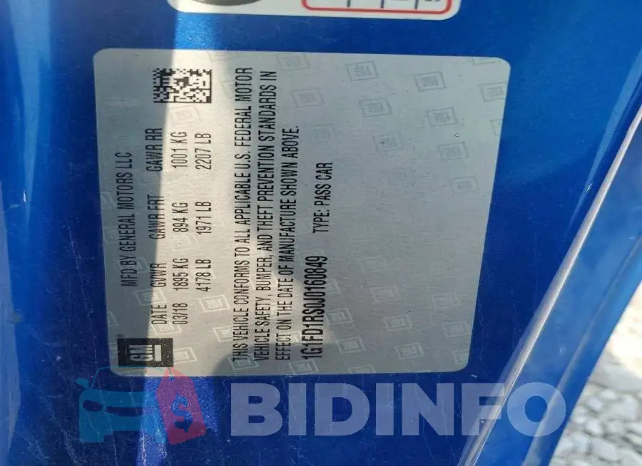 1G1FD1RS0J0160849 Photo# 12