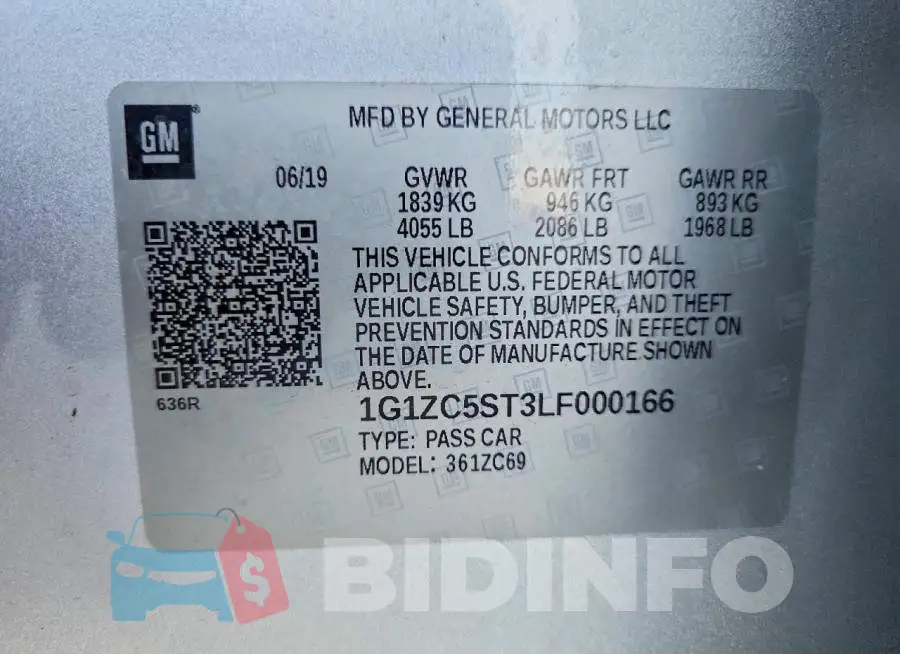 1G1ZC5ST3LF000166 Photo# 13