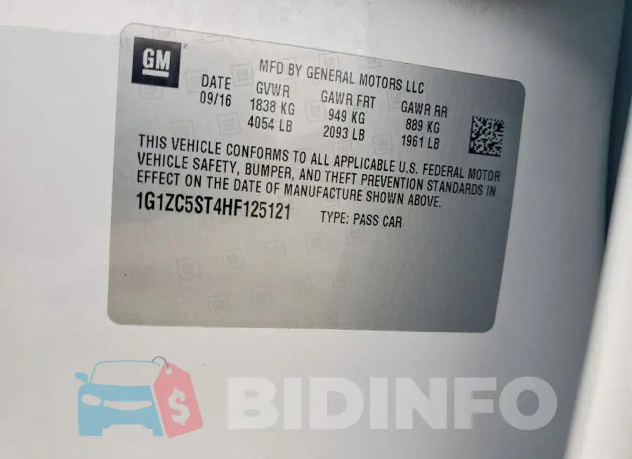 1G1ZC5ST4HF125121 Photo# 12