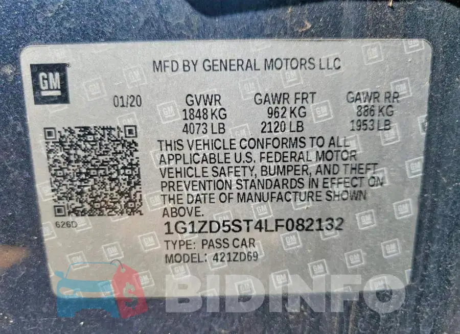 1G1ZD5ST4LF082132 Photo# 12