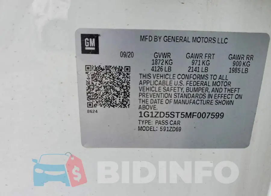1G1ZD5ST5MF007599 Photo# 12