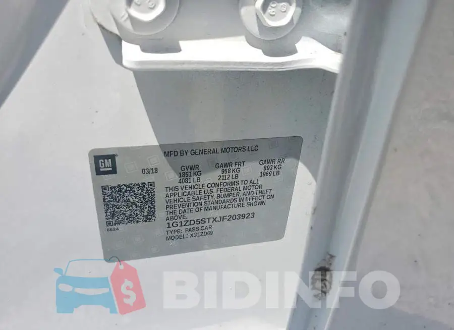 1G1ZD5STXJF203923 Photo# 12