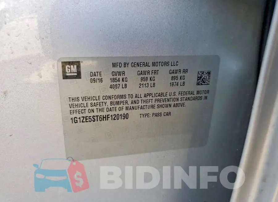 1G1ZE5ST6HF120190 Photo# 12
