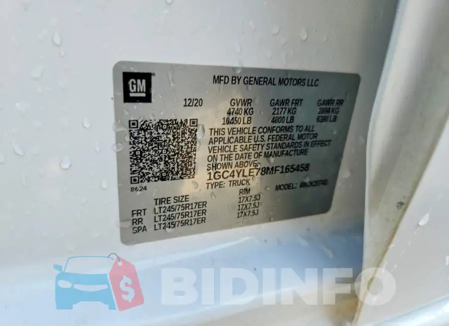 1GC4YLE78MF165458 Photo# 12