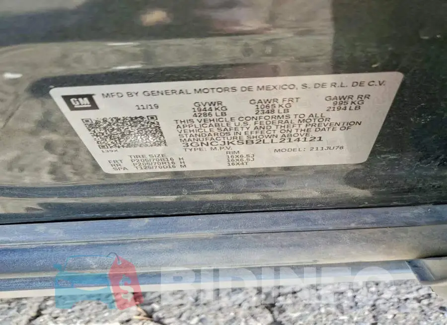 3GNCJKSB2LL214121 Photo# 13