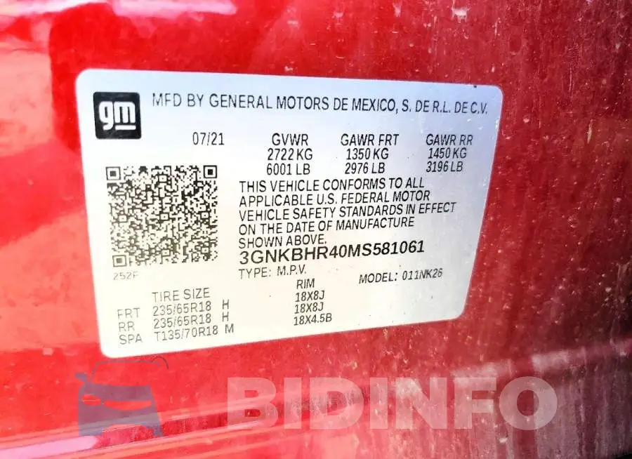 3GNKBHR40MS581061 Photo# 13