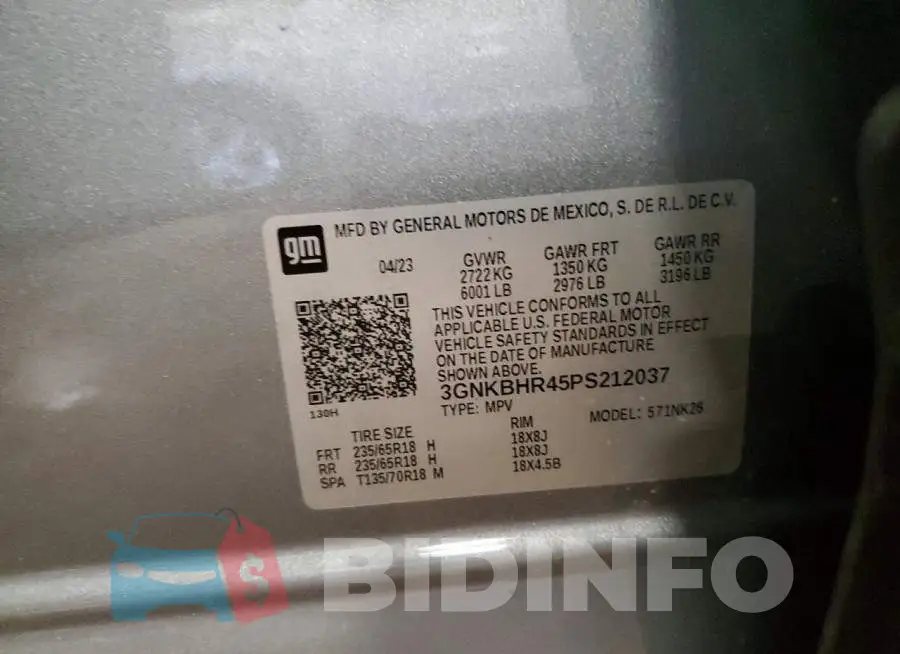 3GNKBHR45PS212037 Photo# 12
