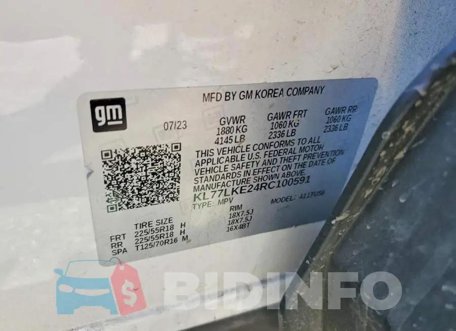 KL77LKE24RC100591 Photo# 12