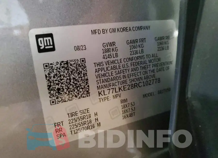 KL77LKE28RC102778 Photo# 13