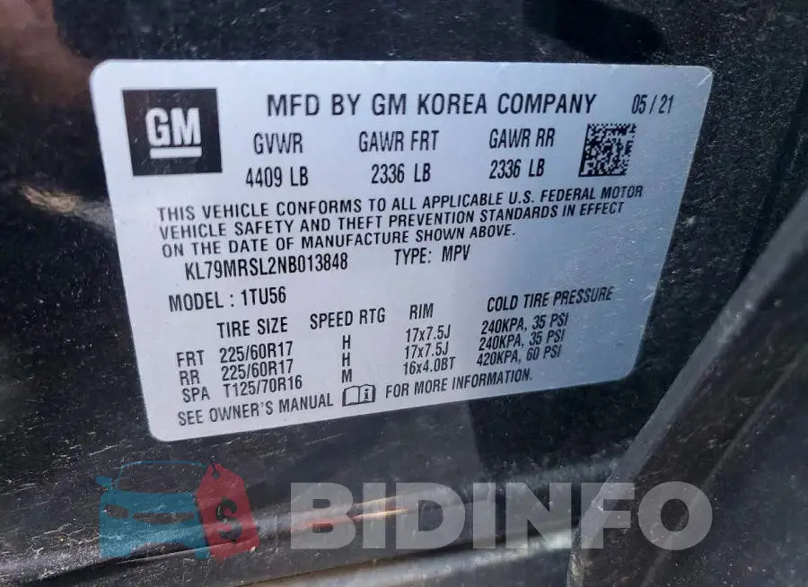 KL79MRSL2NB013848 Photo# 13