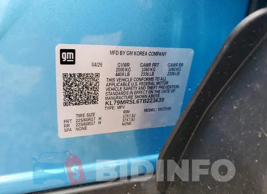 KL79MRSL6TB223639 Photo# 14