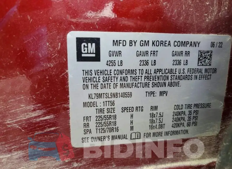 KL79MTSL9NB140559 Photo# 13