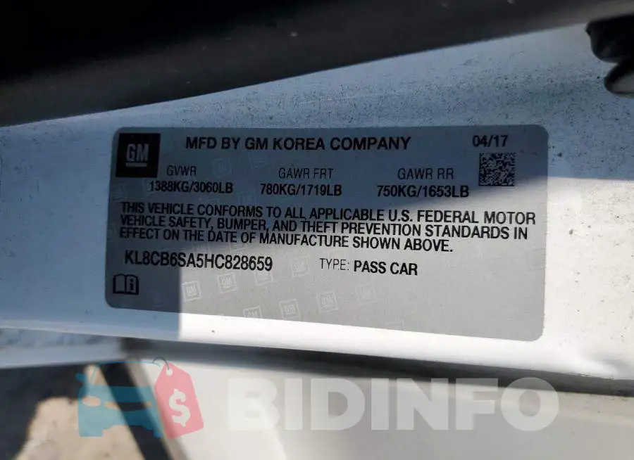 KL8CB6SA5HC828659 Photo# 12
