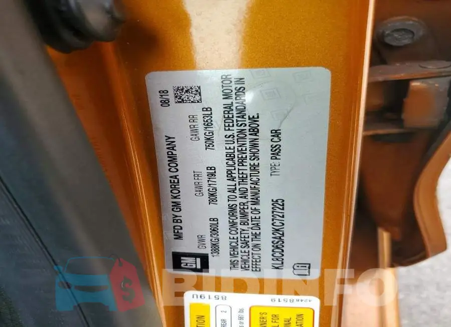 KL8CD6SA2KC727225 Photo# 12