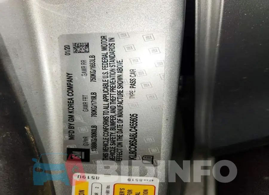 KL8CD6SA8LC455605 Photo# 13