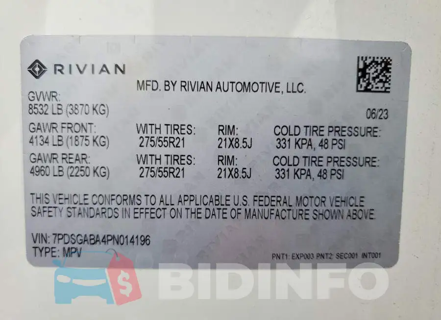 7PDSGABA4PN014196 Photo# 14