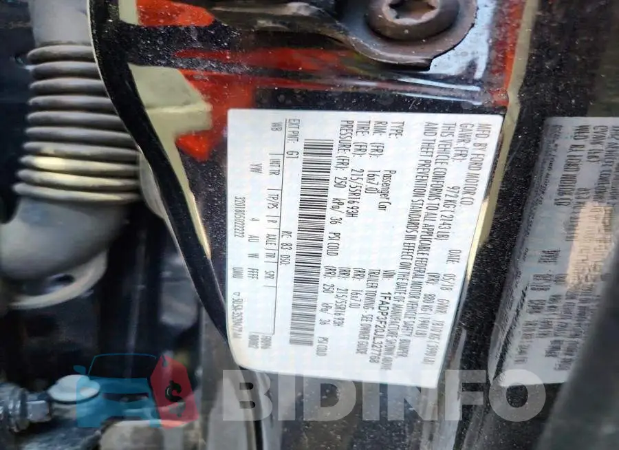 1FADP3F20JL327768 Photo# 12