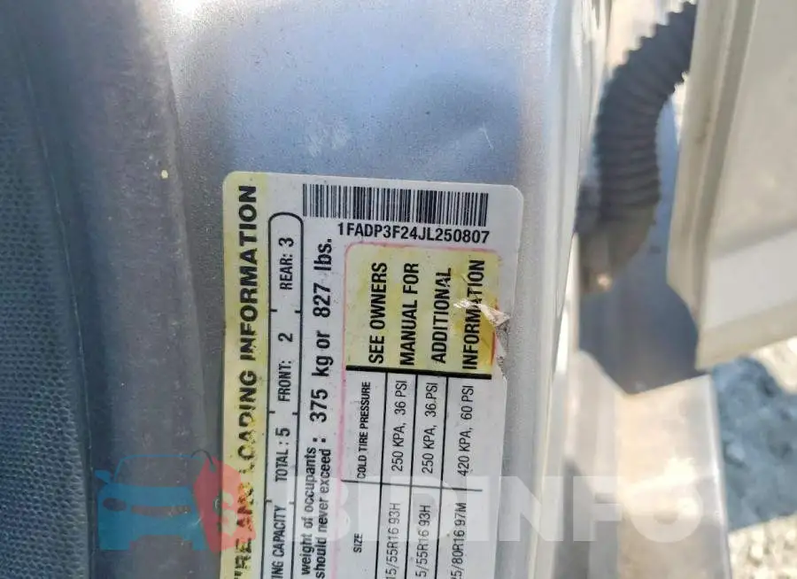 1FADP3F24JL250807 Photo# 13