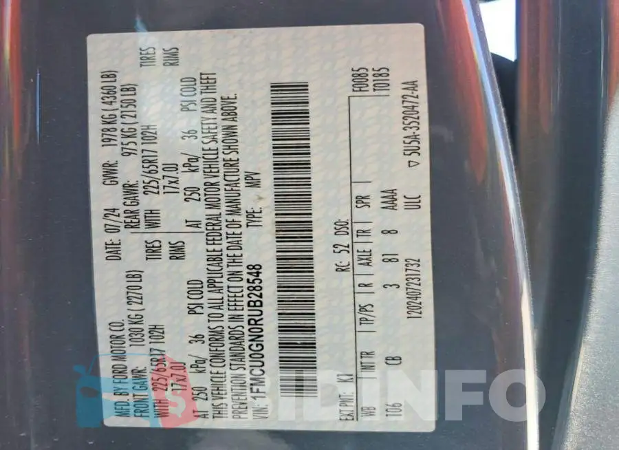 1FMCU0GN0RUB28548 Photo# 13