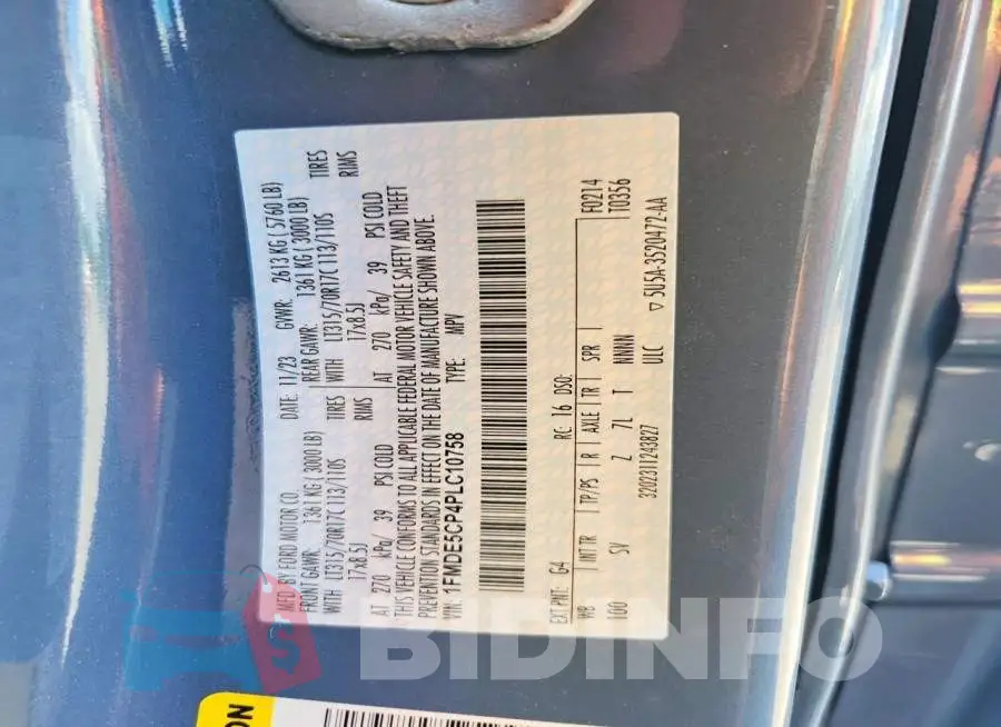 1FMDE5CP4PLC10758 Photo# 13