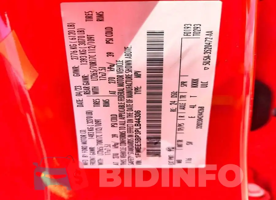 1FMEE5BP3PLB44306 Photo# 13