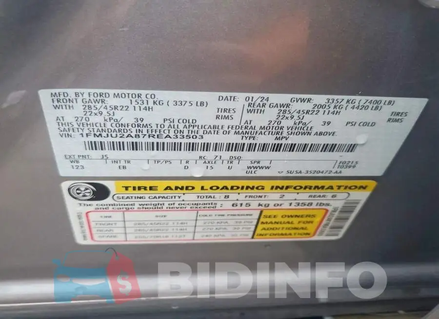 1FMJU2A87REA33503 Photo# 13