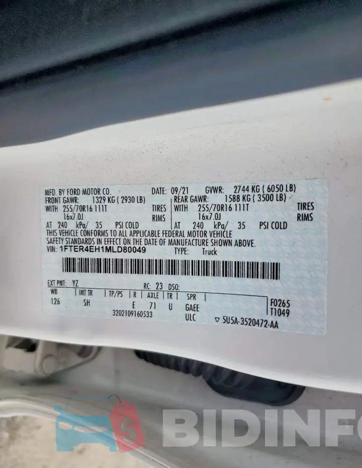 1FTER4EH1MLD80049 Photo# 12