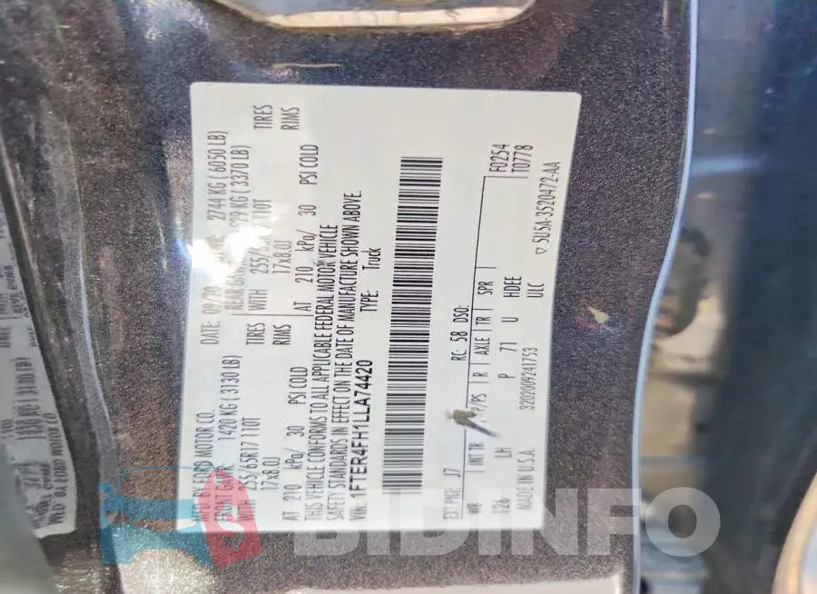 1FTER4FH1LLA74420 Photo# 12