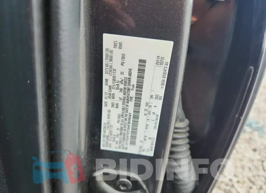 1FTEW1EF0HFB05041 Photo# 12