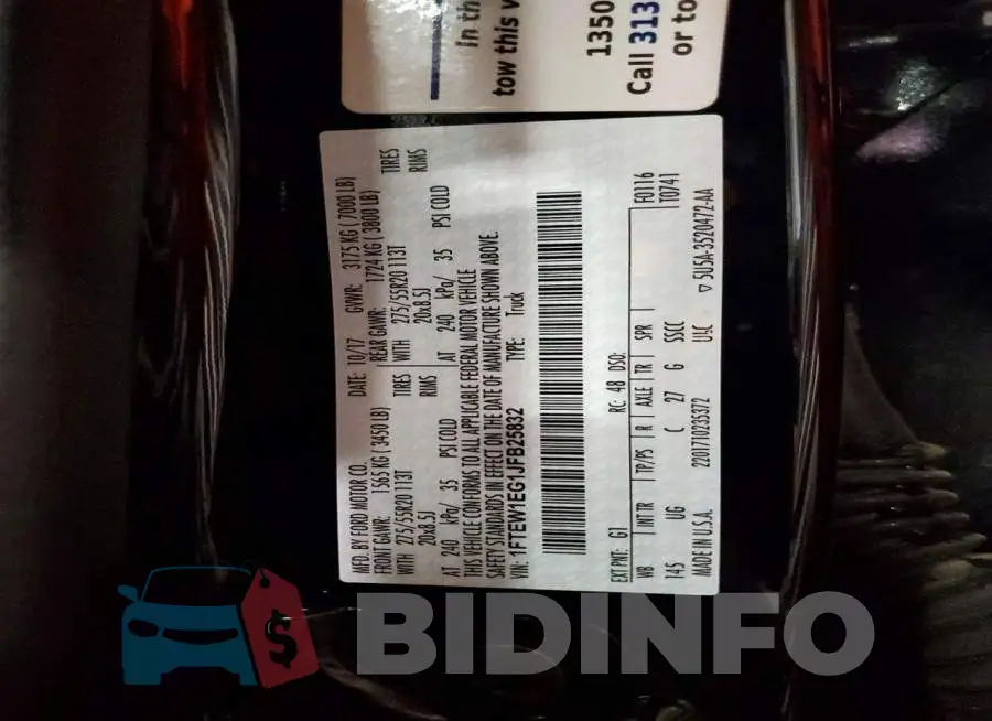 1FTEW1EG1JFB25832 Photo# 12